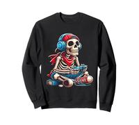 Halloween Skeleton Gamer Videojuegos Jugador E-Sport Sudadera