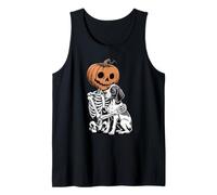 Halloween Skeleton German Shorthaired Pointer Dog GSP Camiseta sin Mangas