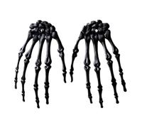 Halloween Skeleton Hands, Horror Decor Hands Ornament, 6,1 x 3,94 x 0,79 pulgadas Spooky Design Realistic Fake Arms for Porch, Windowsill, Desk, Mantel, Haunted House, Indoor Outdoor Hanging Display