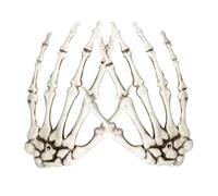 Halloween Skeleton Hands, Horror Decor Ornament, Realistic Arms Prop, Seasonal Hangable Decoration, Spooky Accent for Porch Desk Windowsill or Haunted House Party Setup, 6.1x3.94x0.79 Inches