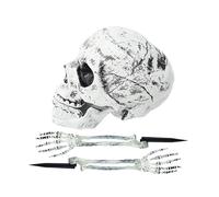 Halloween Skeleton Hands Stakes - Realistic Skull & Skeleton Yard Decorati