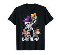 Halloween Skeleton It's My Birthday Costume Party Cake Gifts Camiseta