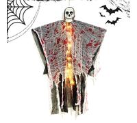 Halloween Skeleton Ornaments | 60 x 80 cm Terrifying Home Accessories, Light-Up Spooky Skeleton Colgante Decor for Tree - Creepy Halloween Ornament for Escape Room Gardens Party Lawn Festival