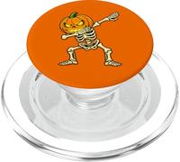 Halloween Skeleton Pumpkin Dabs Funny Dabbing Skull Dance PopSockets PopGrip para MagSafe
