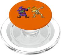 Halloween Skeleton Witch Dabbing Spooky Skeleton Pumpkin PopSockets PopGrip para MagSafe