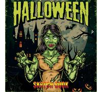 HALLOWEEN Sketchbook: A Large Square Sketchbook with Blank and White Paper - 100 Pages ( 8.25" x 8.25" ) for Drawing, Sketching, Painting and Recording Creative Ideas.