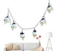 Halloween Skull Garland | Gothic Chained Skull Decoration