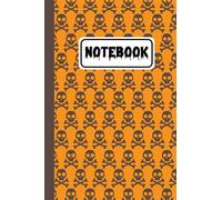 Halloween Skull Notebook Gifts For Man Women Kids: Halloween Skull 6 x 9 in 100 Pages Notebook Paperback Skull Pattern