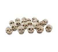 Halloween Small Skull Heads - 20 Pcs Resin Small Prank Crafts for Desktop