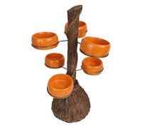 Halloween Snack Bowl Stand - Pumpkin Candy Holder, Decorative Serving Tray, Reusable Tableware Display Rack, Durablee Lightweight Design | Dining Table, Event, Celebration, Countertops, Gathering