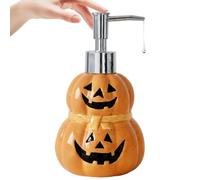 Halloween Soap Dispenser | Refillable Ceramic Pumpkin Pump Bottle | Fall So
