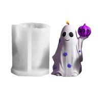 Halloween Soap Mold - Ghost Pumpkin Silicone, Halloween Soap Mold with 3D Ghost Pumpkin Design, Flexible Silicone for Resin Casting, Candle Wax, Plaster | Holiday Crafts, Spooky Decor, Party, Kids