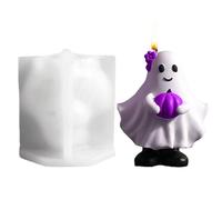 Halloween Soap Molds - Pumpkin & Ghost Silicone Resin Molds, Spooky Candle Making And Craft Supplies For Epoxy, Wax, Plaster, Desk Decor, Party Decorations, Holiday For Kids & Adults