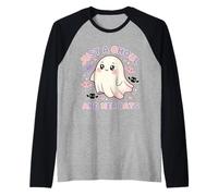 Halloween Solo un Demonio Que ama los murciélagos Camiseta Manga Raglan