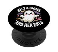 Halloween Solo un Demonio Que ama los murciélagos PopSockets PopGrip Adhesivo