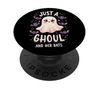 Halloween Solo un Demonio Que ama los murciélagos PopSockets PopGrip Adhesivo