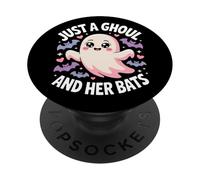 Halloween Solo un Demonio Que ama los murciélagos PopSockets PopGrip Adhesivo