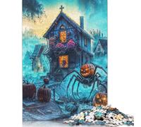 Halloween Spider & Pumpkin Puzzle Imposible,desafío para Adultos Juego Educativo 1000 Piezas Obra De Arte De Juego De para Adultos Y Niños Mayores De 12 Años 1000pcs (75x50cm)