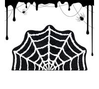 Halloween Spider Web Rug, Bathtub Mat, Bathroom Floor Decor, 60 x 90 cm, no deslizante, interior al aire libre, mate para porche, patio, entrada, dormitorio, sala de cocina, , práctico y