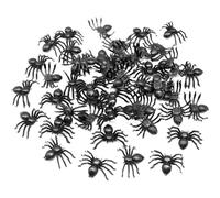 Halloween Spiders - 50 Pack Fake Realistic Creepy Crawlies | Props De Bromas De Halloween Para Casas Embrujadas, Fiestas De Disfraces, Carnavales, Decoraciones De Mesa, Decoración Interior De Interior