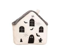 Halloween Spiderweb Haunted House Plush Pillow and Spooky Throw Cushion