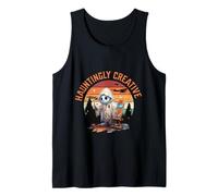 Halloween Spooky Ghost Painter Artist Hauntingly Creative Camiseta sin Mangas