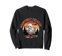 Halloween Spooky Ghost Painter Artist Hauntingly Creative Sudadera