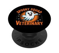 Halloween Spooky Squad Disfraz Veterinario Fiesta Vet Tech PopSockets PopGrip Adhesivo