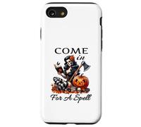 Halloween Spooky Witch Retro Pin Up Girl viene para un hechizo Carcasa para iPhone SE (2020) / 7 / 8