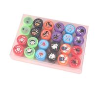 Halloween Stamps - 24 Piece Self Inking Cartoon Toys for Kids