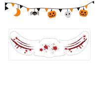 Halloween Stickers, Spooky Eye Decals, Creepy Makeup Patches 2.05x5.91 inches, Realistic Eyeball Design, Handprint Bat Pumpkin Elements, Costume Enhancement for Party Festival Event