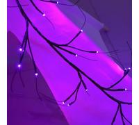 Halloween String Lights, Holiday Vine Decor, Realistic Branch Lighting, Flexible and Eye-Catching Design for Porch, Tree, Patio, Garden, Living Room, Homeowners, Events, and Venue Decoration