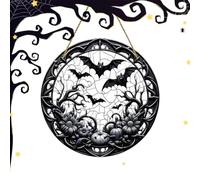 Halloween Sun Catchers espeluznante manchado acrílico 2D