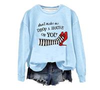 Halloween Sweatshirts For Women Witches Brew Coffee Vintage Letter Printed Preppy Sweater Crewneck Long Sleeve