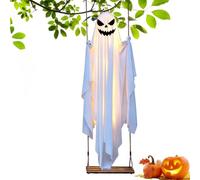 Halloween Swing Ghost Light Up Battery Powered Porch Decoration