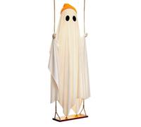 Halloween Swinging Ghost Decoration, Remote Control LED Yard Decor