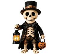 Halloween Table Figurine, Lighted Halloween Decor, Spooky Table Accent