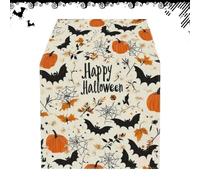 Halloween Table Runner Bat Ghost Pumpkin Print Tablecloth Inviting Au Cloth