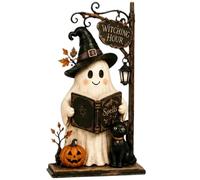 Halloween Table Sign, Wooden Block Decor, Haunted House Ornament