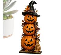 Halloween Table Top Sign, Haunted House Pumpkin Ghost Ornament