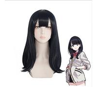 Halloween Takarada Rikka Black Blue Cosplay Wig Anime SSSS.GRIDMAN Role Playing 55cm Long Synthetic Hair Wigs For Women