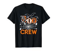 Halloween The Boo Crew - Espeluznantes arañas y murciélagos para Toda la Familia Camiseta gráfica económica, Hombre, Negro, XL