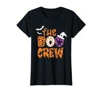 Halloween, The Boo Crew, espeluznantes murciélagos y Brujas, diversión Familiar Camiseta gráfica económica, Mujer, Negro, XS