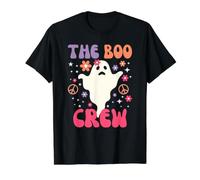 Halloween The Boo Crew - Lindo Fantasma - Familia Espeluznante a Juego Camiseta gráfica económica, Hombre, Negro, S