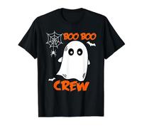 Halloween The Boo Crew - Lindo Fantasma - Familia Espeluznante a Juego Camiseta gráfica económica, Hombre, Negro, L