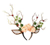 Halloween Tiaras And Crowns Dead Tree Decor Day Of The Dead Headband Costume Rose Flower Crown Halloween Flower Headband property A