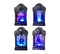 Halloween Tombstones Outdoor LED - Decorative Candle Light, Waterproof | Tombstone Lamp Resin Decorative LampsGravestones HalloweenOutdoor Front Door Yard Lawn Garden Haunted House Outdoor Yard Lawn
