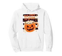Halloween Too Cozy To Spook Retro Hot Cocoa Pumpkin Lover Sudadera con Capucha