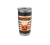 Halloween Too Cozy To Spook Retro Hot Cocoa Pumpkin Lover Vaso térmico de acero inoxidable de doble pared