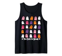 Halloween Too Cute To Spook Fun Ghosts Camiseta sin Mangas